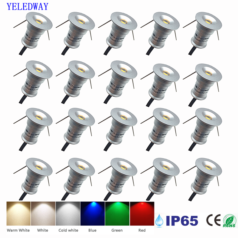 Home Cinema Led - 1 ワット小型ダウンライト埋め込み型天井屋外スポットライト IP65 キッチンキャビネット階段ランプ DC12V 24V