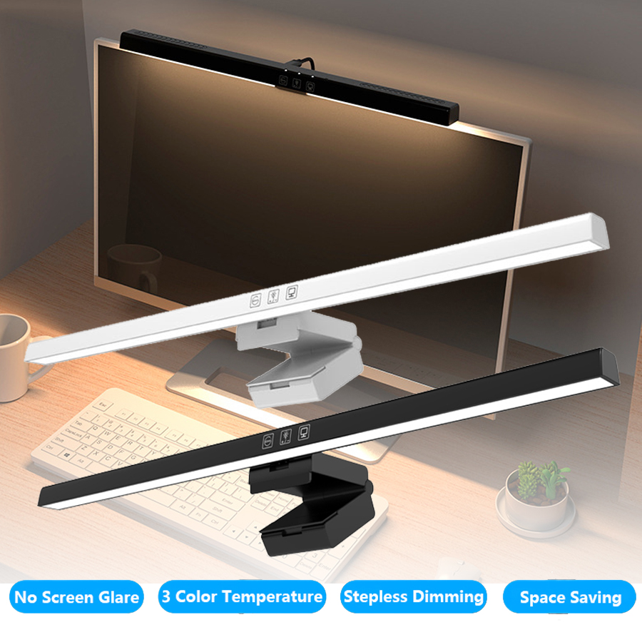 Home Cinema Led - 50 センチメートルコンピュータモニターライトバースクリーンハンギングライト無段階調光 USB デスクランプ研究読書灯テーブルモニターランプ