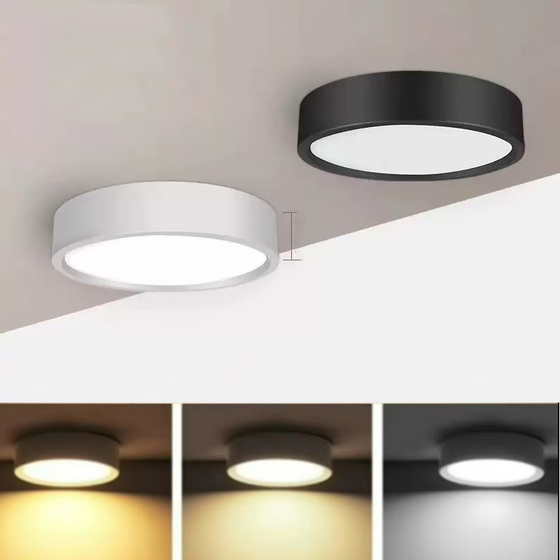 Home Cinema Led - 北欧モダンダウンライト表面実装LEDシーリングライトスポットライト3色変換LEDダウンライト室内照明