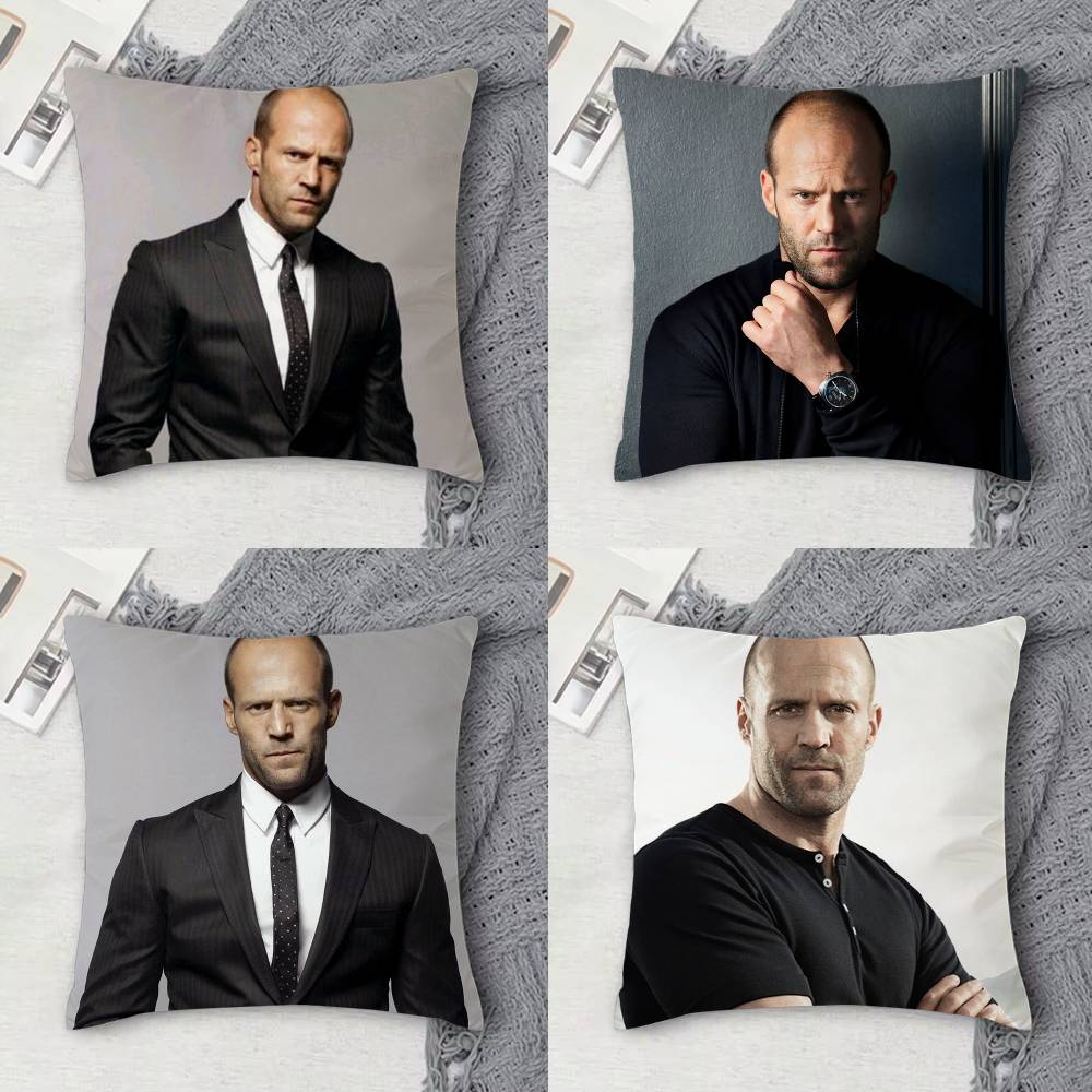 Recliner Sofa Cover - J-Jason statham 両面プリント正方形装飾クッションカバー ソファ リビングルーム ホームデコレーション用