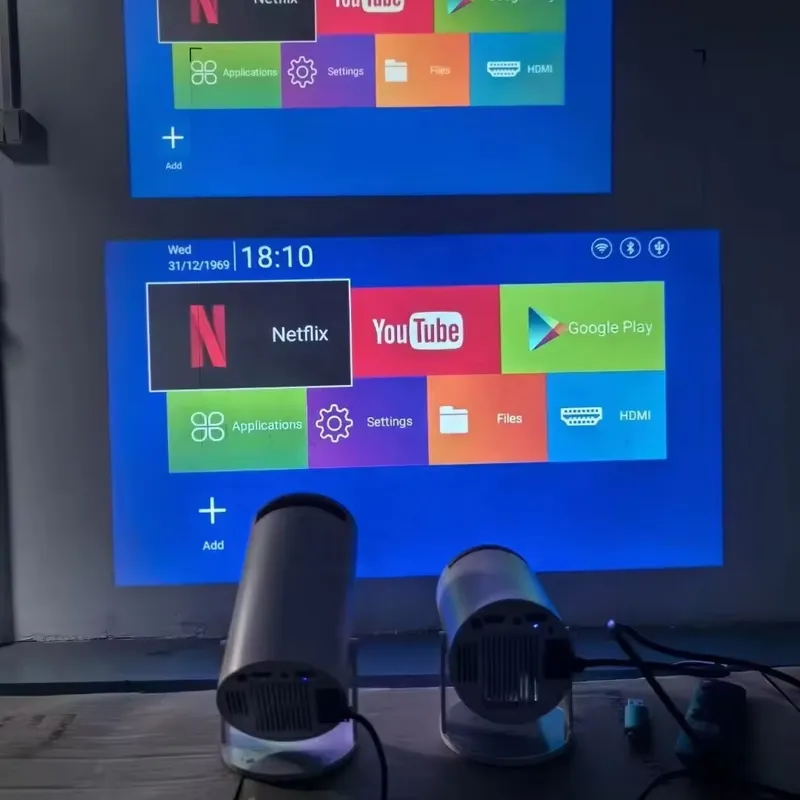 Home Cinema Theatre - 最新HY300 Proスマートプロジェクター 自動チャートプロジェクター ミニホームシアター 映画 Android