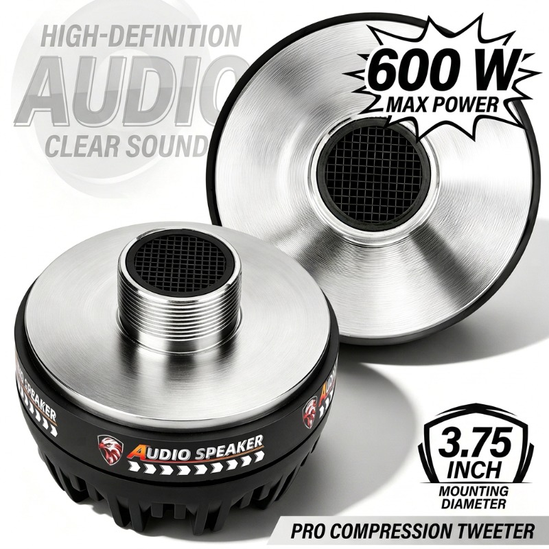 Home Cinema Equipment - 2個入り 3.75インチ チタンツイータースピーカー 600W プロオーディオ 高周波ドライバー