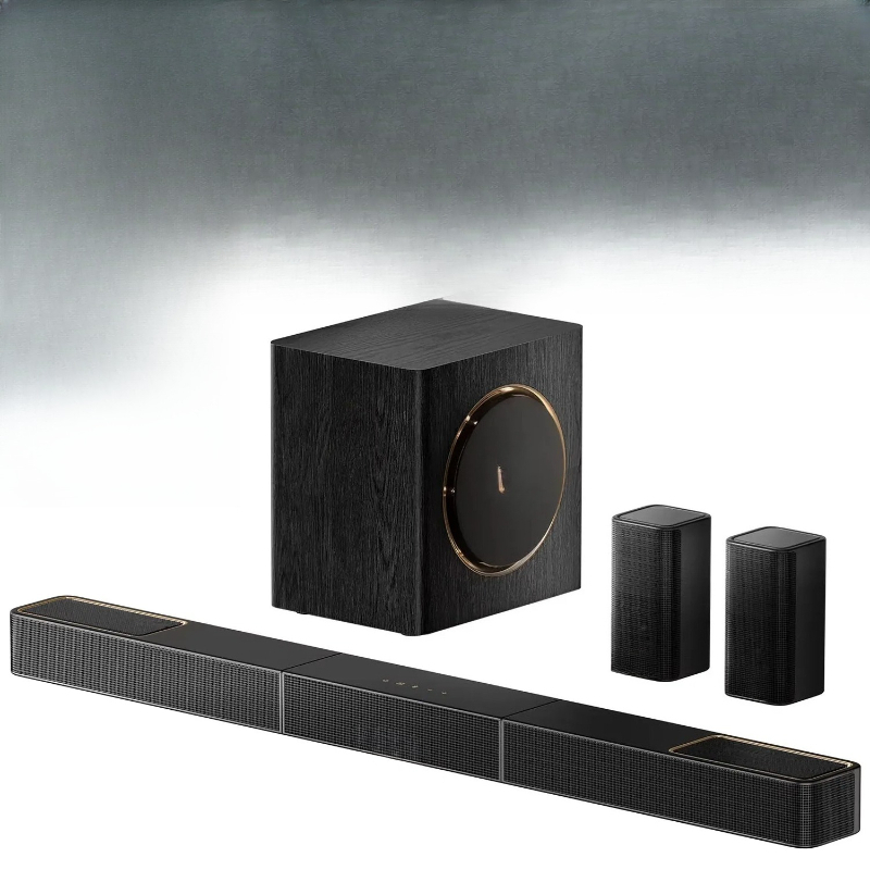 Home Cinema Dolby Atmos - X40 5.1.2ch ワイヤレスサラウンドサウンドシステム（テレビ用、ドルビーアトモス対応）、ホームシアターサウンドバー（ワイヤレスサブウーファー付き）