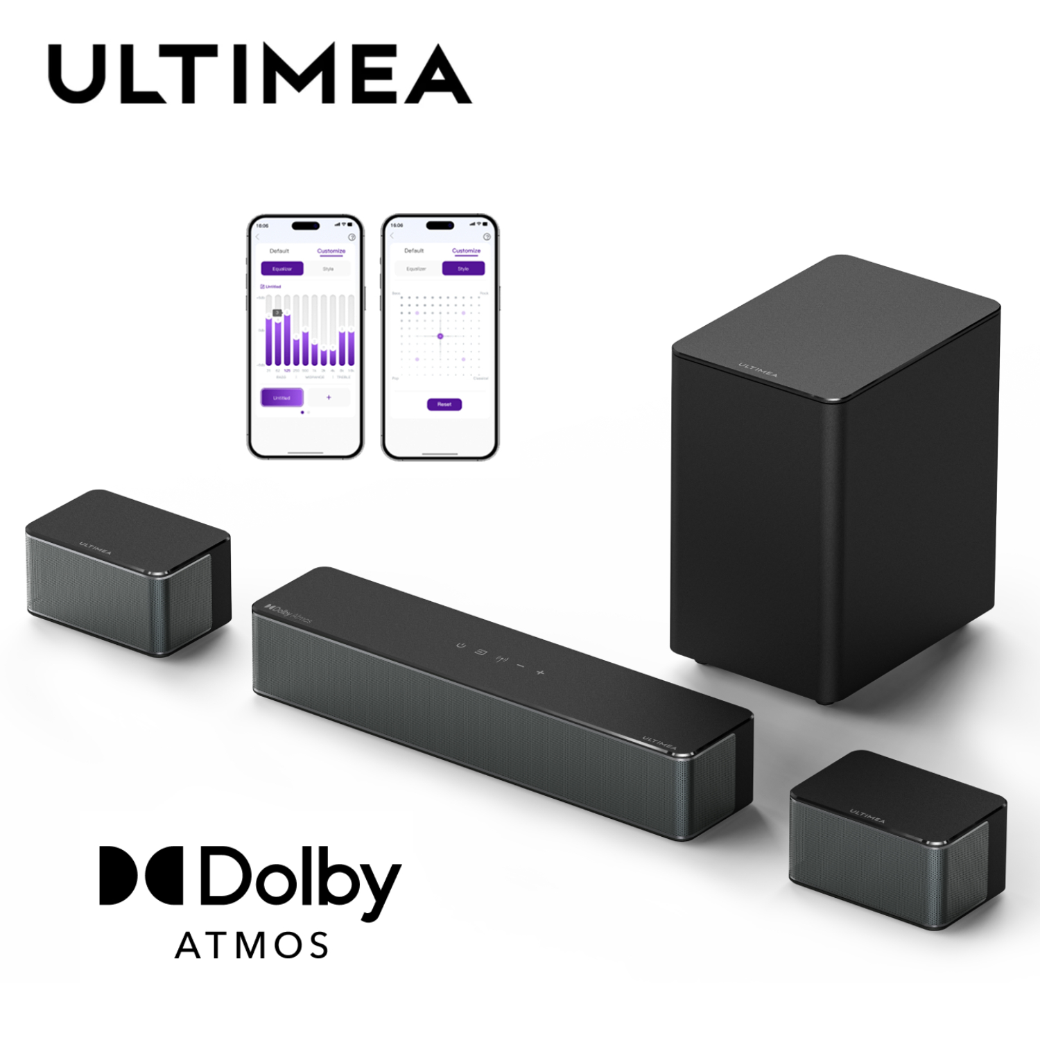 Home Cinema Dolby Atmos - ULTIMEA Poseidon M4T サウンドバー 5.1チャンネル ホームシアター（Dolby