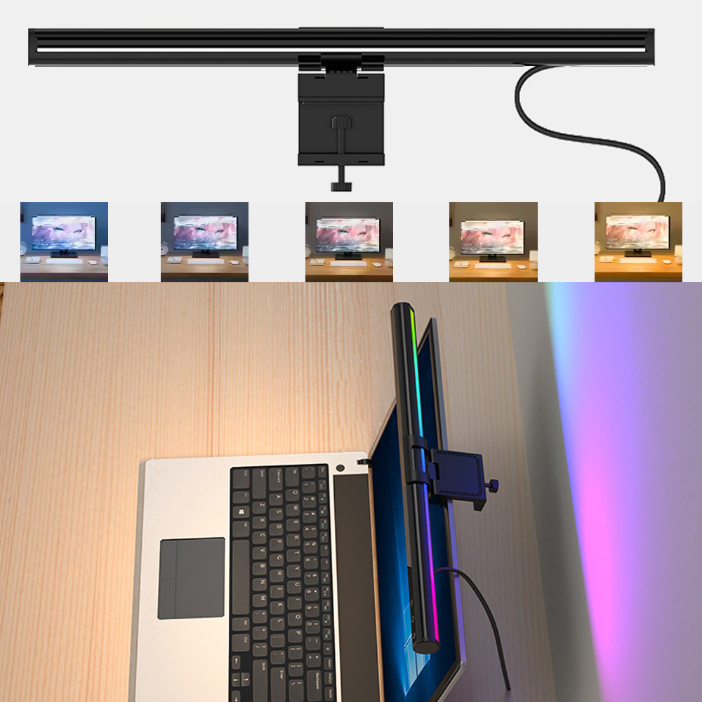 Home Cinema Led - LEDアイプロテクションスクリーン照明バー読書用調光色温度ナイトライトRGBゲーム背景雰囲気ライト