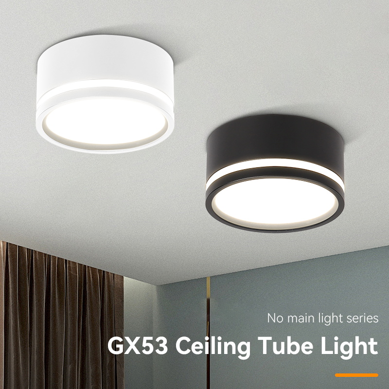 Home Cinema Led - 交換可能な電球を備えた屋内LEDダウンライト、LEDスポットライト、天井ダウンライト、寝室、リビングルーム、家の装飾スポットライト、220v、gx53