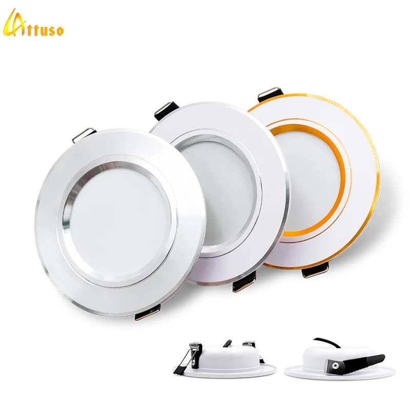 Home Cinema Led - Led ダウンライト凹型ラウンド天井ランプ DC 12V 24V AC110V