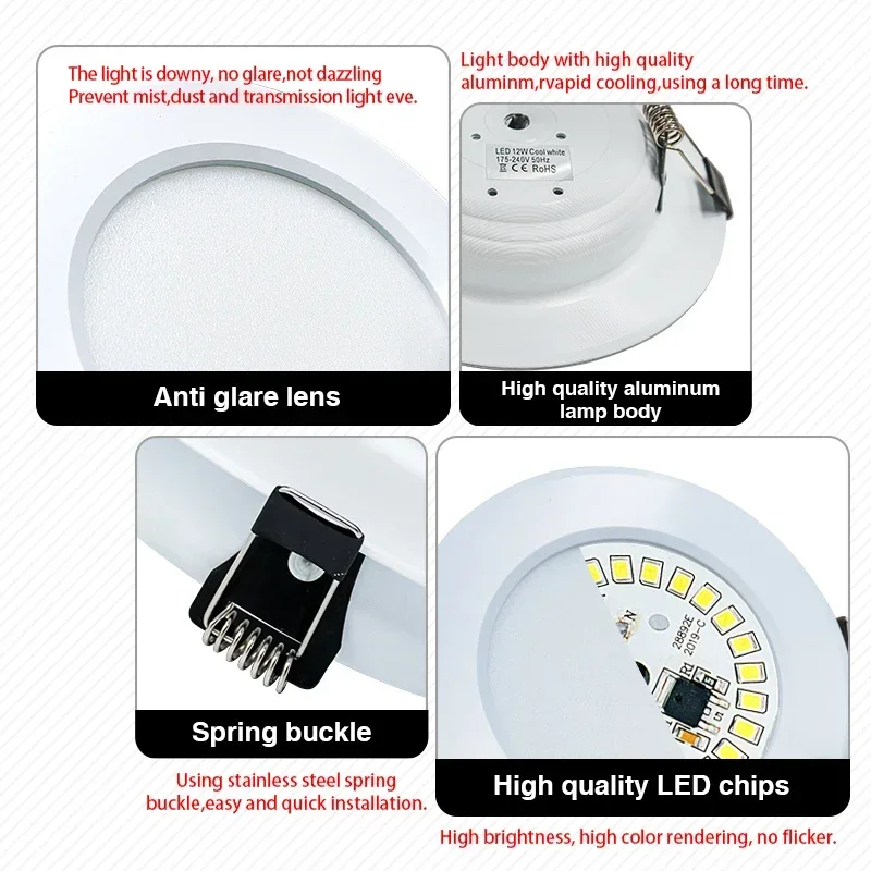 LED ダウンライト 3 ワット 5 ワット 7 ワット 9 - Home Cinema Led のレビューと価格