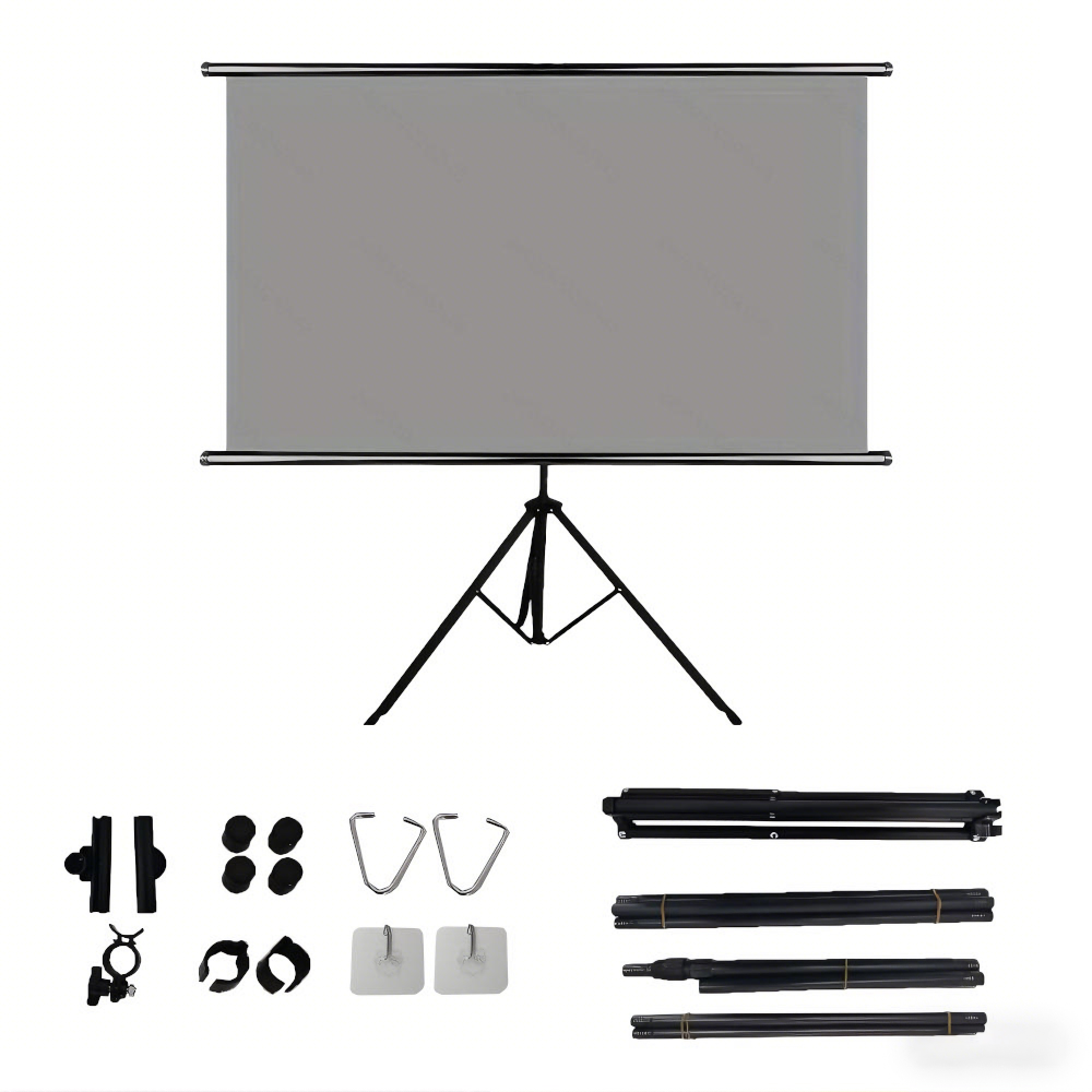 XIAOHUI プロジェクタースクリーン スタンド付き メタ - Home Cinema Rack のレビューと価格