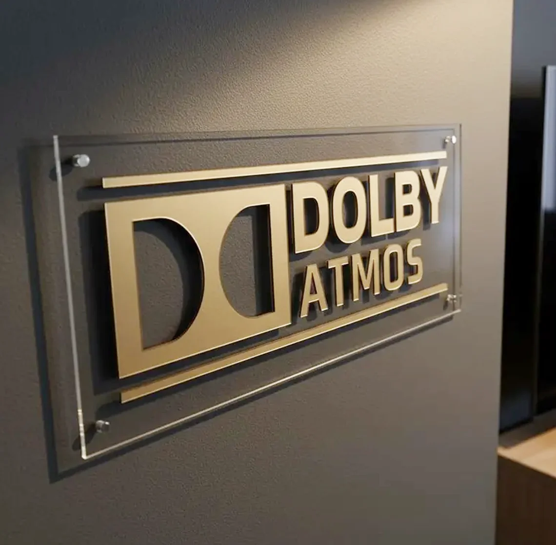 3Dドルビーアトモスクリアアクリルサイン 3Dシネマホームシ - Home Cinema Dolby Atmos のレビューと価格