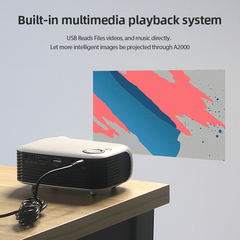 A2000ミニプロジェクター ポータブルホームシアター 3D - Home Cinema Mini のレビューと価格