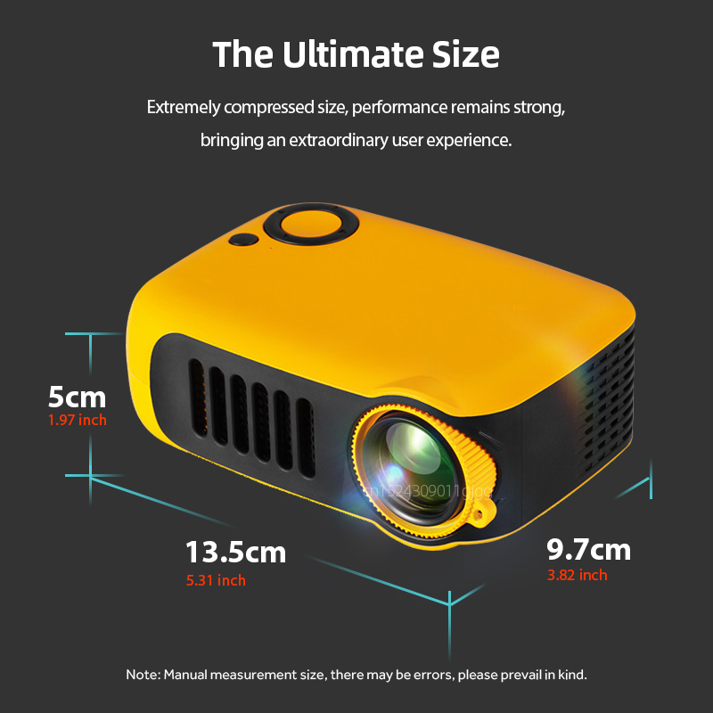 A2000ミニプロジェクター ポータブルホームシアター 3D - Home Cinema Mini のレビューと価格