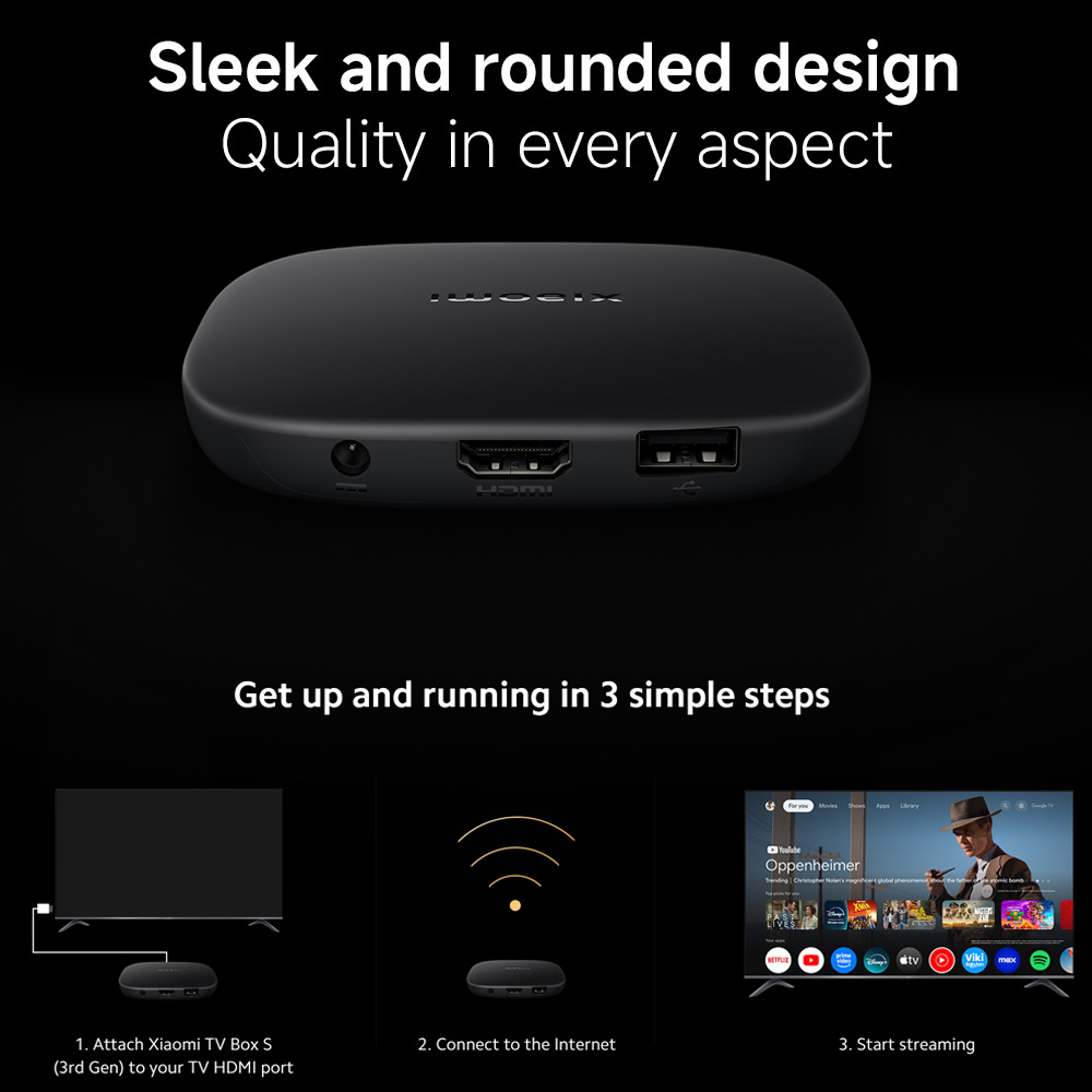 グローバル版 Xiaomi TV Box S 第3世代 4K - Home Cinema Dolby Atmos のレビューと価格