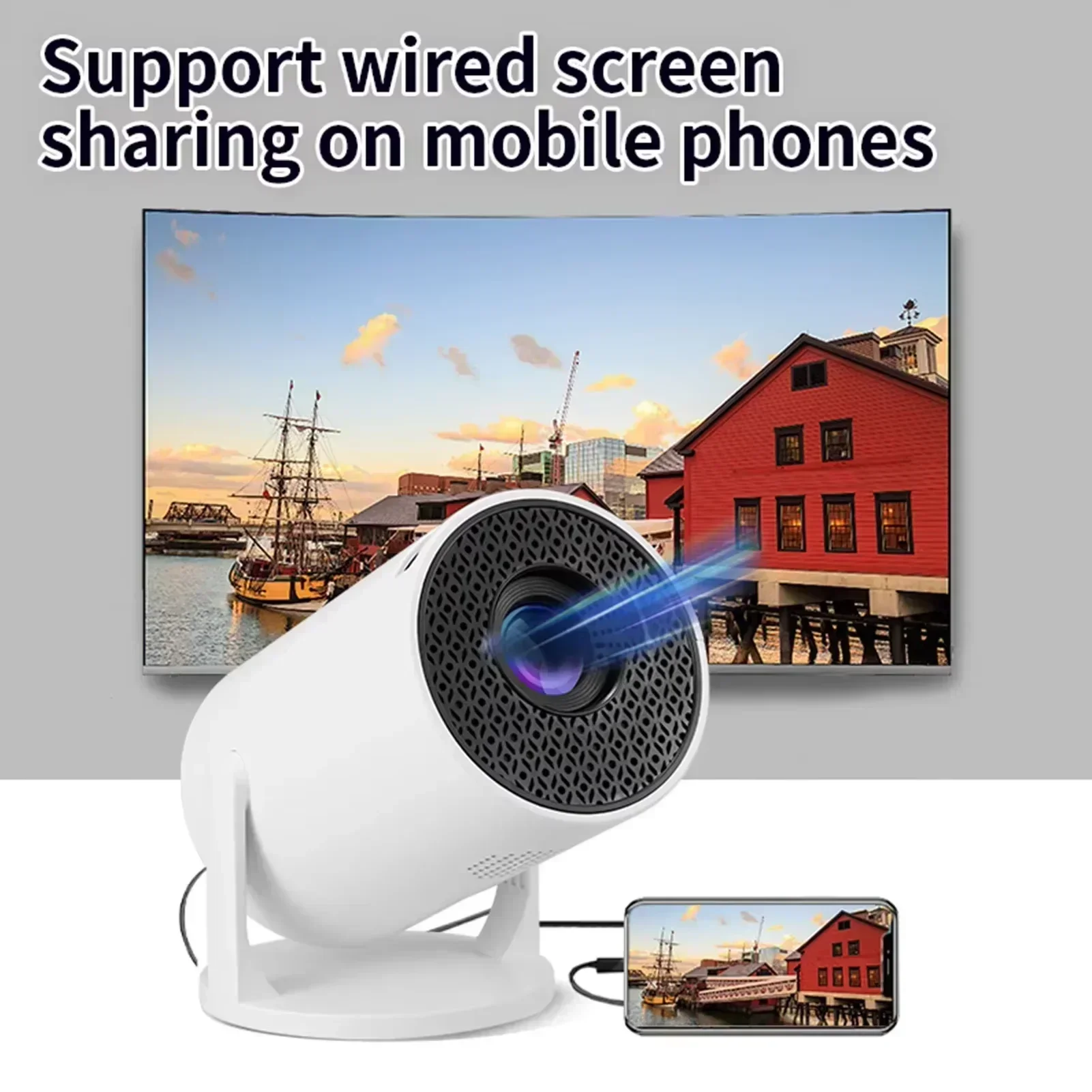 ホットセール ミニHY300スマートプロジェクター Andr - Home Cinema Rack のレビューと価格