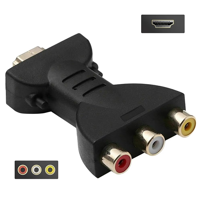 AV-HDTVコンポジットアダプター 3 RCA（赤、白、黄 - Home Cinema Equipment のレビューと価格
