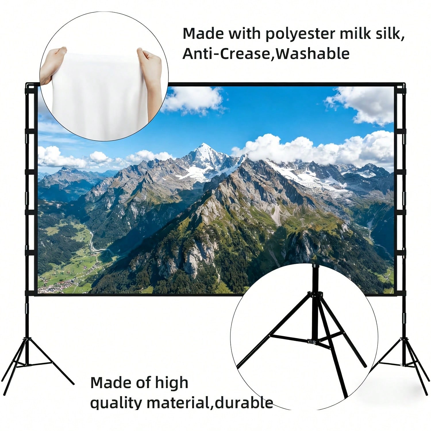 XBJ 100インチ 4KウルトラHDプロジェクションスクリ - Home Cinema Rack のレビューと価格