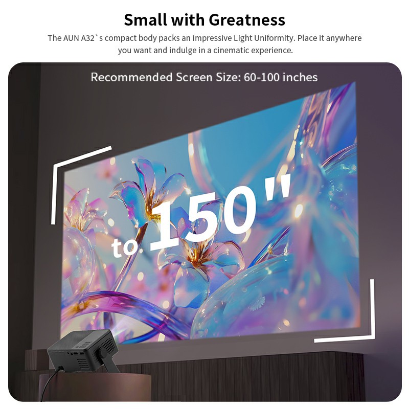 AUN A32 プロ Android 13 プロジェクターポ - Home Cinema Mini のレビューと価格