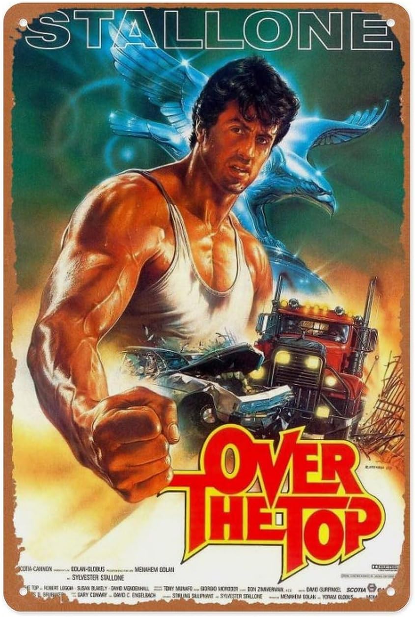 象徴的な映画トリビュートメタルサイン - オーバーザトップム - Home Cinema Theatre のレビューと価格