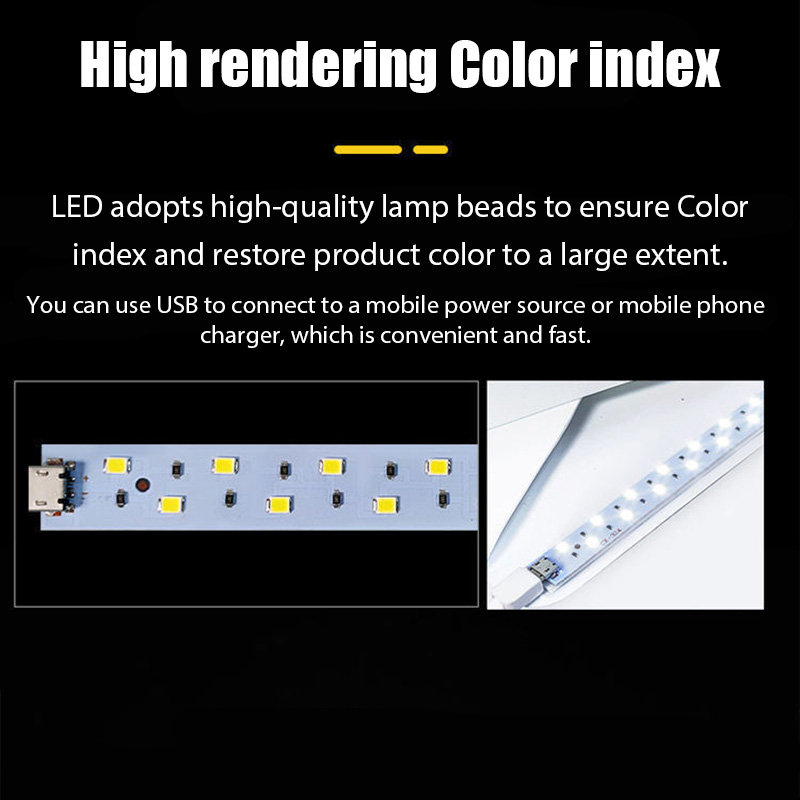 20cmポータブルフォトボックス写真撮影用折りたたみ式LED - Home Cinema Led のレビューと価格