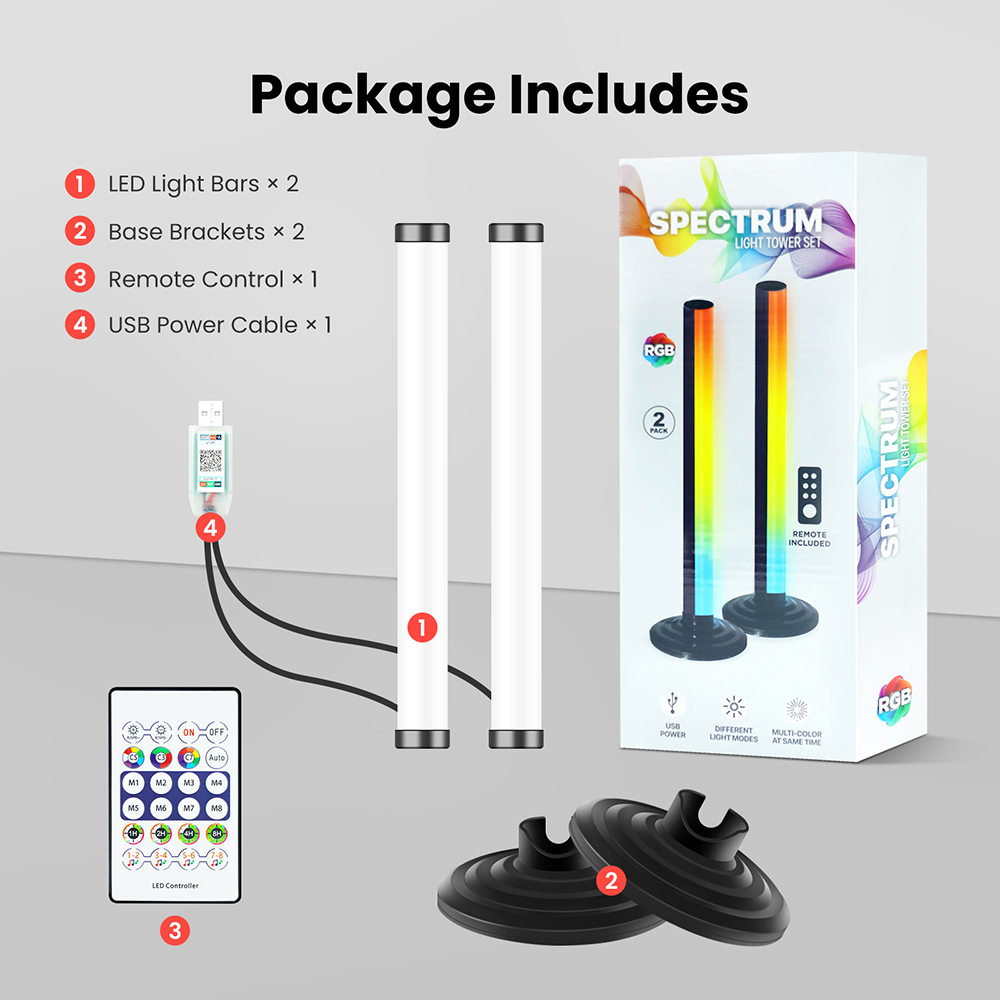 5VスマートLEDコーナーフロアランプRGB音楽同期Blue - Home Cinema Rack のレビューと価格