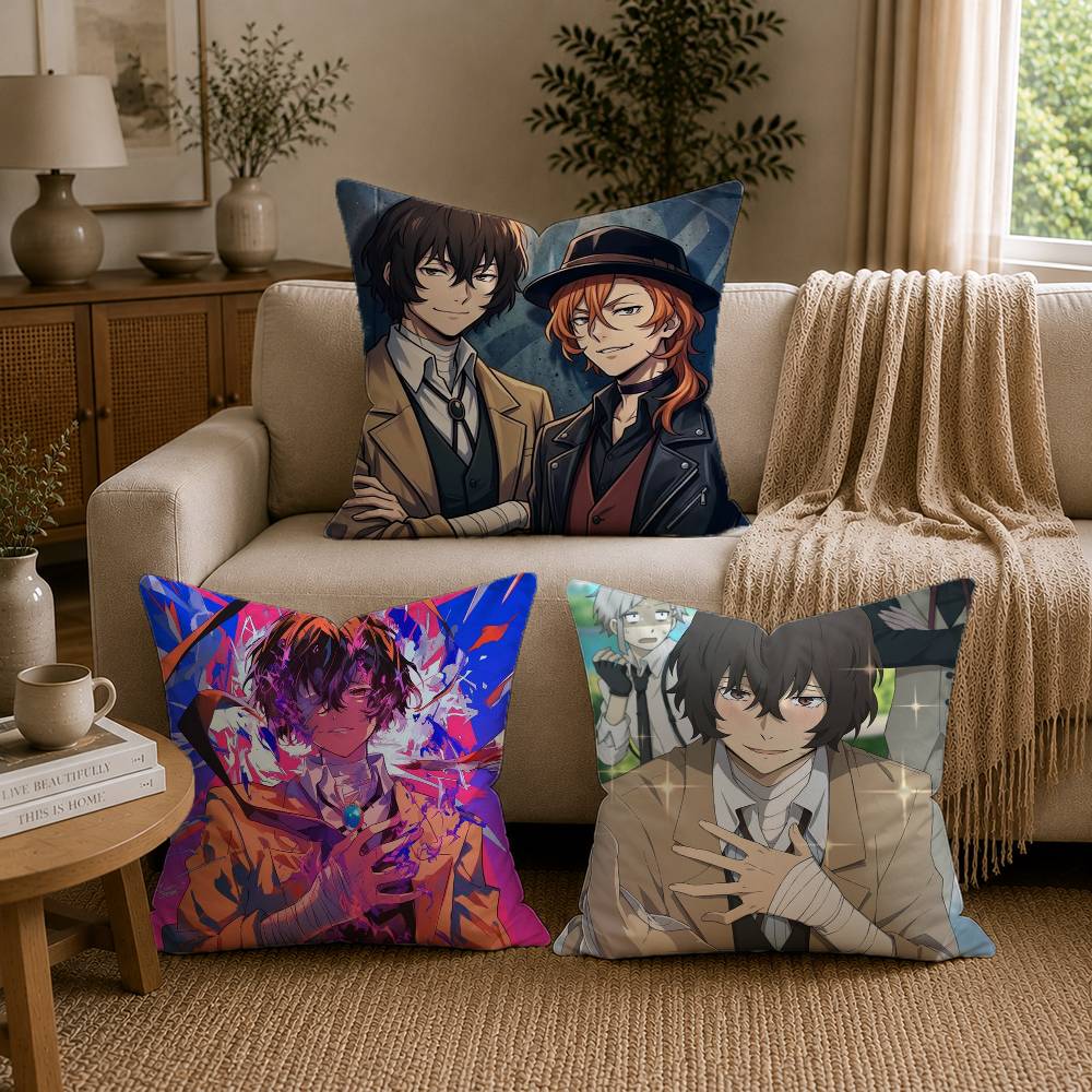文豪ストレイドッグス 太宰治 枕カバー ソファ リビングルー - Recliner Sofa Cover のレビューと価格