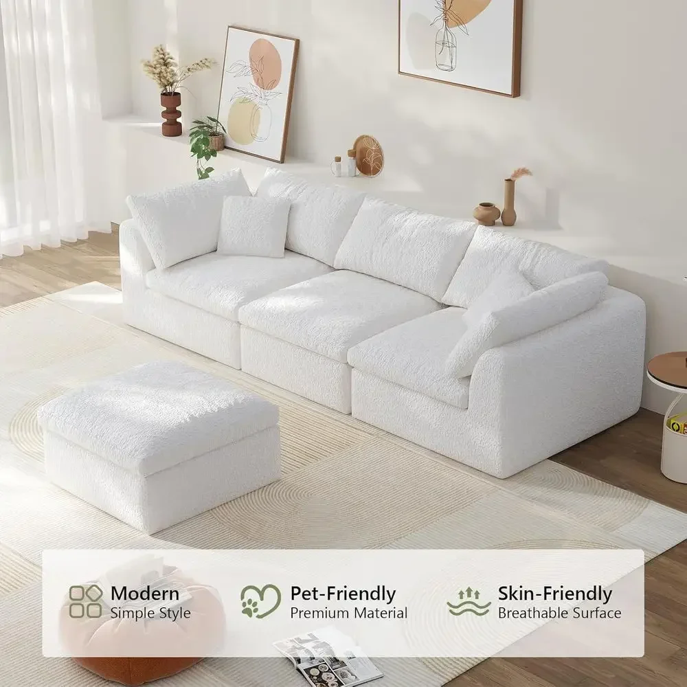3人掛けL字型リクライニングソファ、オットマン付き、洗えるカ - Recliner Sofa Cover のレビューと価格