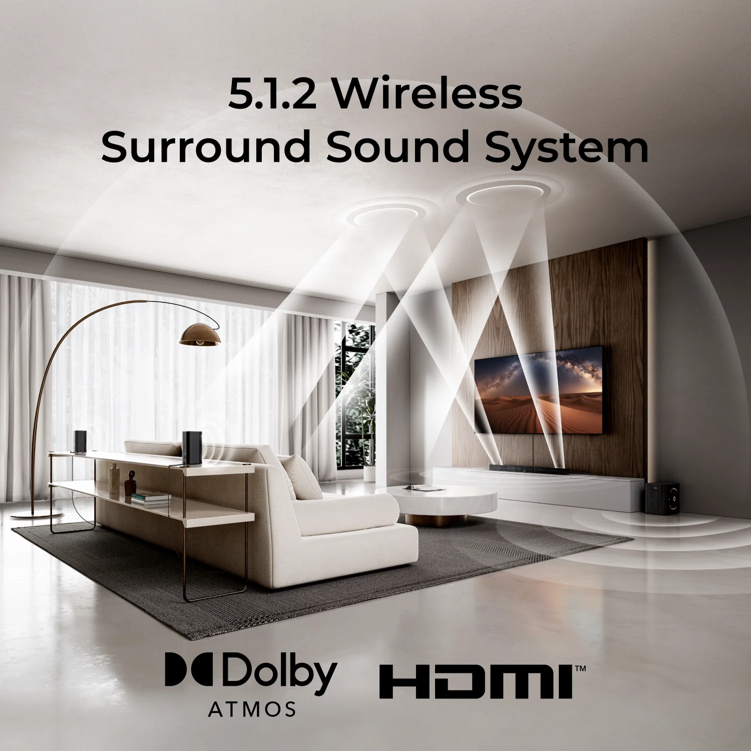 X40 5.1.2ch ワイヤレスサラウンドサウンドシステム - Home Cinema Dolby Atmos のレビューと価格