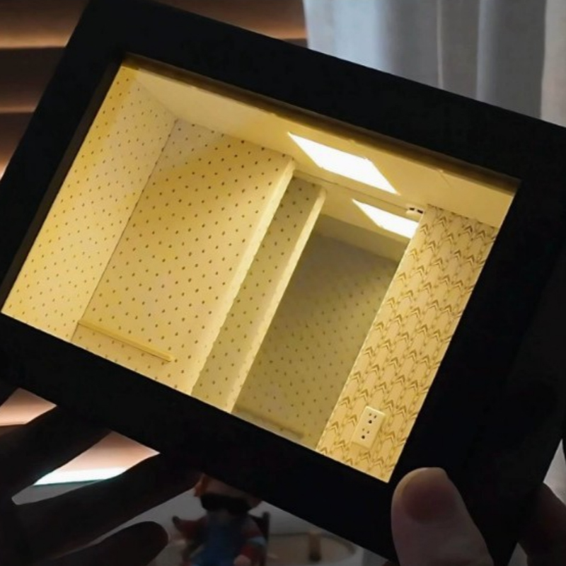 クリエイティブな無限の深淵ミラー リアルームフレーム 木製シ - Home Cinema Led のレビューと価格