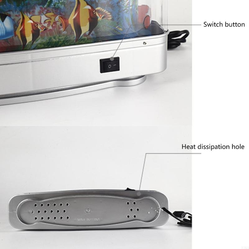 安全な LED 水槽形状ナイトライト USB ナイトランプ家 - Home Cinema Led のレビューと価格