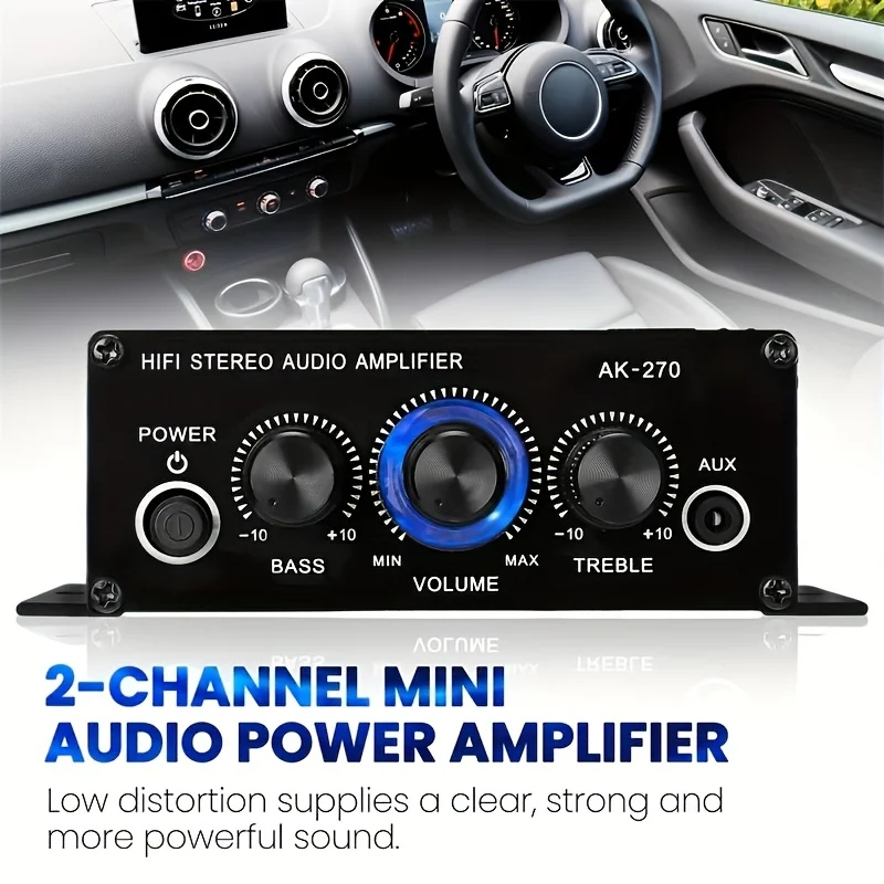 AK-270 400W ミニパワーアンプ 12V/24V 2 - Home Cinema Mini のレビューと価格