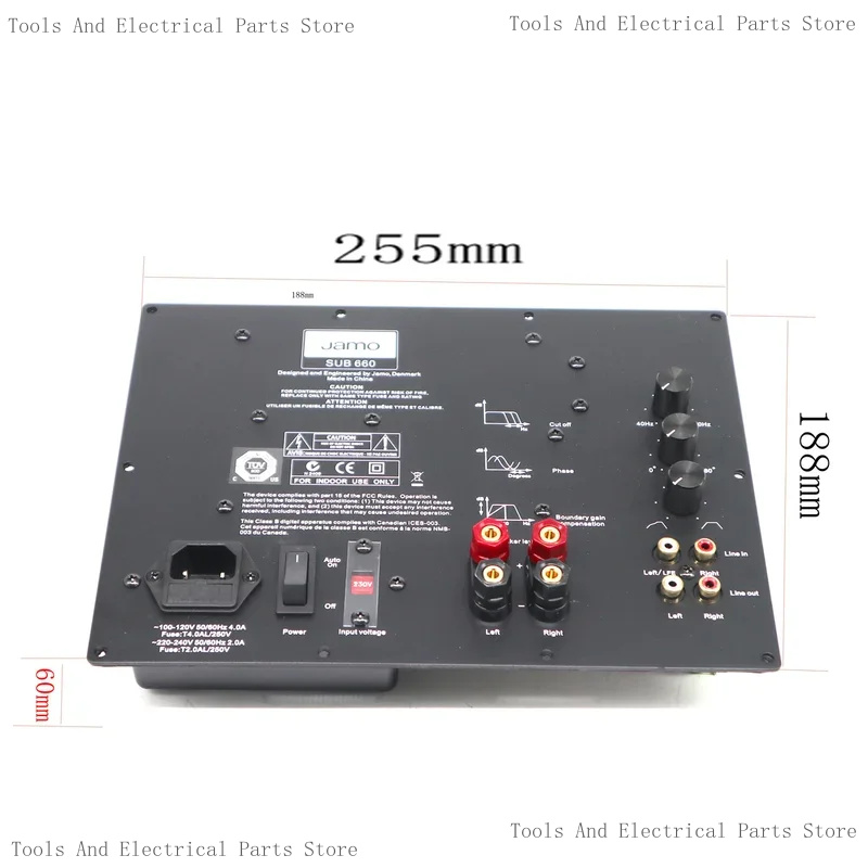 SUB 660 Jamoデジタルスイッチング電源 220V  - Home Cinema Jamo のレビューと価格
